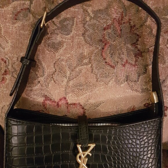 YSL logo black shoulder bag. - Picture 3 of 9